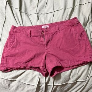 True Craft Magenta Women's Casual Jean Shorts